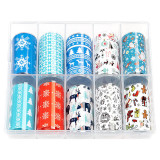 Cumpara ieftin Set Folii Transfer LUXORISE Finally Christmas, 10 buc, LUXORISE Nail Art