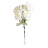 Cumpara ieftin Buchet Bujori artificiali albi verzi 47 cm
