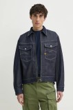 G-Star geacă din denim culoarea bleumarin, de tranziție, oversize, D26128-D956
