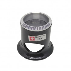 Lupa Ceasornicar 20X Bezel Argintiu Lupa Bijutier WZ3470