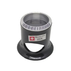 Lupa Ceasornicar 20X Bezel Argintiu Lupa Bijutier WZ3470