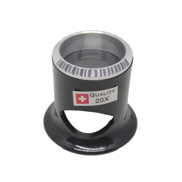 Lupa Ceasornicar 20X Bezel Argintiu Lupa Bijutier WZ3470