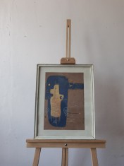 Tablou vechi pictura in acuarela : &amp;quot;Forma Eterica&amp;quot; Pictor Corneliu Cublesan 1991 foto