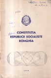 Constitutia Republicii Socialiste Romania - Carte Drept 1985, 30 pagini, brosata, stare buna, 13x20 cm