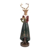 Cumpara ieftin Figurina Craciun Ren polirasina multicolora 9x8x37 cm