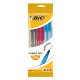 Set Pixuri BIC Round Stic, Multicolor, V&acirc;rf 1.0mm, 6 Bucăți