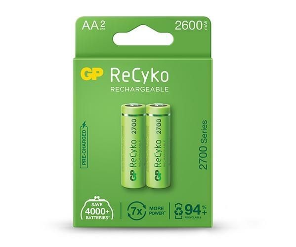 Set acumulatori R6 AA NiMh 2700mAh 2buc GP ReCkyo