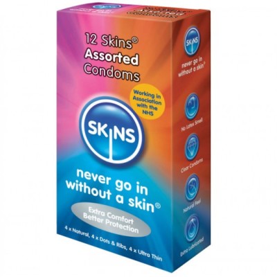 SKINS - CONDOMS ASSORTED 12 PACK foto