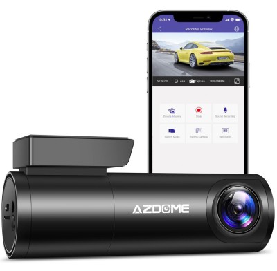 Camera Auto DVR Azdome M300, 1296P, WiFi, Unghi Larg, Conexiune Wi-Fi, G Senzor foto