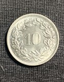 Moneda 10 rappen 1970 Elvetia