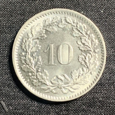 Moneda 10 rappen 1970 Elvetia