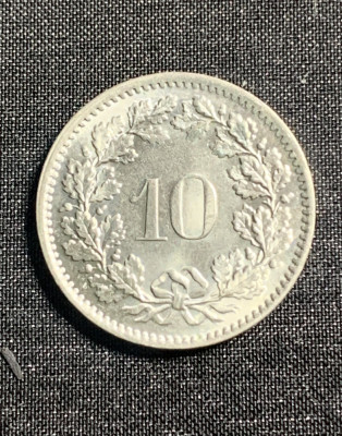 Moneda 10 rappen 1970 Elvetia foto
