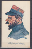 ALIATII NOSTRI FRANTA MILITAR FRANCEZ I. STEURER 1916, Necirculata, Printata