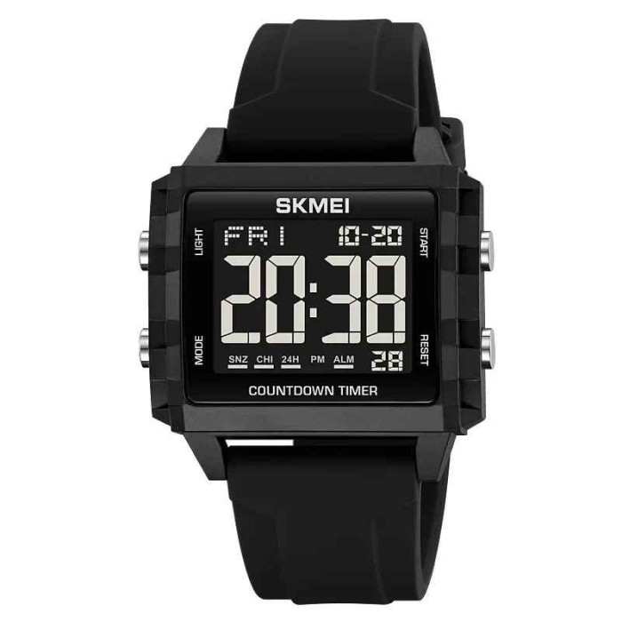 Ceas barbatesc digital SKMEI 2320, sport, LED, rezistent la apa, 5ATM