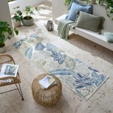 Cumpara ieftin Covor traversa Bella Leaf Outdoor Albastru 80x230 cm, Flair Rugs