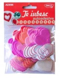 Inimioare din spuma cu sclipici si simple