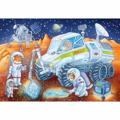 Puzzle Animale In Spatiu, 2X24 Piese foto