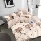 Lenjerie de pat pentru o persoana cu 2 huse de perna patrata, Ailidh, bumbac mercerizat, multicolor