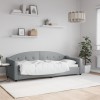 VidaXL Cadru de pat, gri deschis, 80x200 cm, material textil 354178