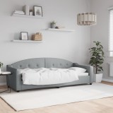 VidaXL Cadru de pat, gri deschis, 80x200 cm, material textil 354178