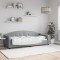 vidaXL Cadru de pat, gri deschis, 80x200 cm, material textil 354178