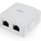 PRIZA RJ45 GEMBIRD Cat6. pt. FTP, 2 x RJ45, include kit montare, white, &quot;NCAC-2F6-01&quot;
