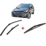 Cumpara ieftin Set 3 stergatoare HYUNDAI SANTA F&Eacute; III (DM, DMA) 2012-2018, pentru parbriz si luneta, Bosch Twin