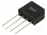 Punte redresoare monofazată VISHAY 600V 1,9A plată THT