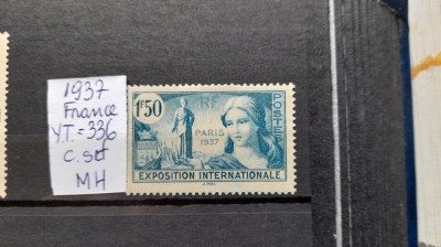 1937-Franta-YT337-c.set-MH-YT=2,75 E foto