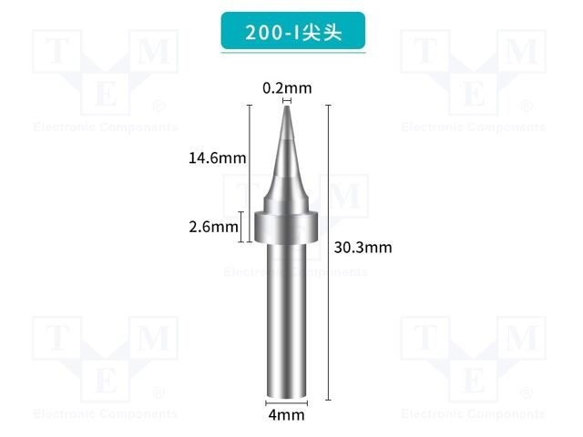 V&Atilde;&cent;rf conic 0,2mm pentru sta&Aring;&pound;ie de lipit SHENZHEN BAKON