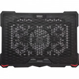Cooling pad serioux srxncp035 dimensiuni: 415*295*27mm compatibilitate maxima laptop: 17.3 inch numar ventilatoare: 5 dimensiun