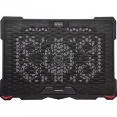 Cooling pad serioux srxncp035 dimensiuni: 415*295*27mm compatibilitate maxima laptop: 17.3 inch numar ventilatoare: 5 dimensiun