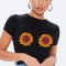 Tricou dama negru - Sunflower - XL