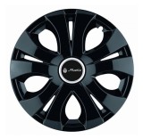 Cumpara ieftin Set 4 Capace Roti pentru Matiz, model Top Black, R15