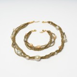 Cumpara ieftin Set Celeste din hematit auriu și perle