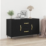vidaXL Dulap, stejar negru, 100x36x60 cm, lemn prelucrat