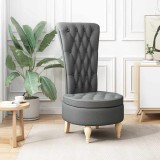 vidaXL Fotoliu slipper Gri &icirc;nchis 56,5 x 70 x 110 cm țesătură 42020679