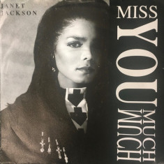 Janet Jackson - Miss You Much (1989, A&amp;amp;M) Disc vinil single 7&amp;quot; foto