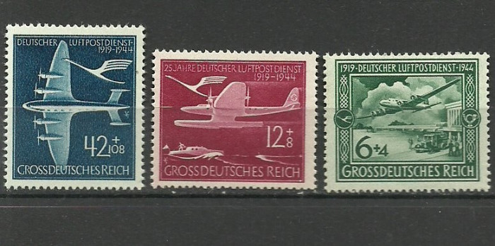 Deutsches Reich 1944 - aviatie, serie neuzata