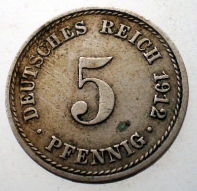 7.148 GERMANIA 5 PFENNIG 1912 A foto