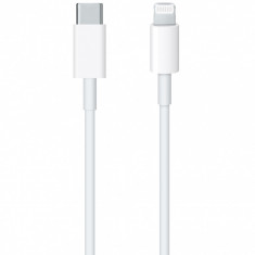 Cablu Date si Incarcare USB Type-C la Lightning Apple, 1 m, Alb MX0K2ZM/A