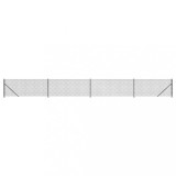 Cumpara ieftin Gard plasa de sarma cu bordura, antracit, 1x10 m