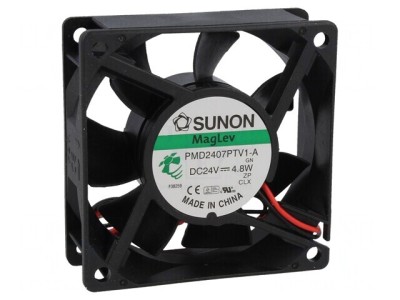 Ventilator DC axial 24V 70x70x25mm 83,25m3/h 44dBA foto