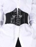 Corset/ brau/ curea/ centura dama noua stil gotic negru cu fluturi