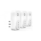 Priza inteligenta Meross WiFi, telecomanda APP, 16A 3840W, tip L, pachet de 3 - RESIGILAT