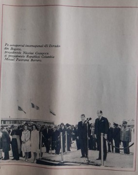 1974 Reclamă Ceausescu in Columbia cu Misael Borrero comunism, epoca aur 24 x 20