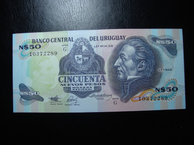 URUGUAY 50 PESOS UNC foto