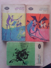 Don Quijote - CERVANTES , 3 volume , 1969 foto