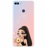 Husa silicon pentru Huawei Y9 2018, Selfie With Sweet Dog