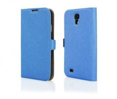 Husa Flip book Samsung Galaxy S4 i9500 Blue Motomo foto